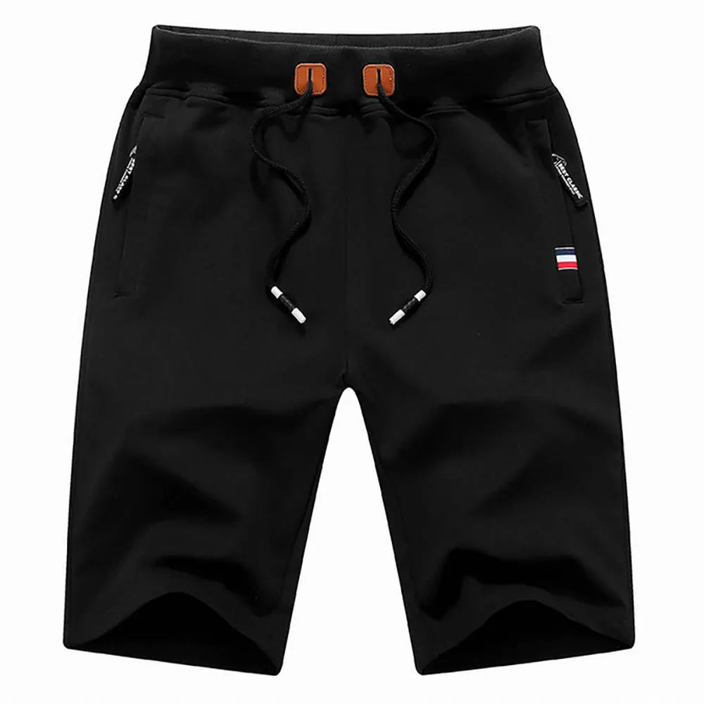 Men's Casual Drawstring Shorts with Pockets and Relaxed Fit